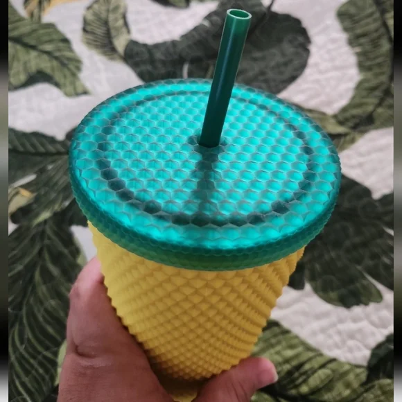 Starbucks Pineapple Venti Tumbler and matching keychain